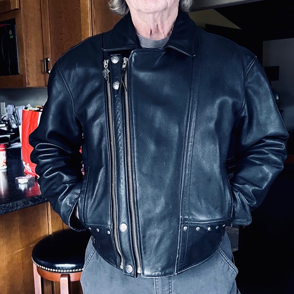🚫SOLD!! NWOT |•HARLEY-DAVIDSON•| MEN’S PREMIUM BLACK LEATHER HARLEY-DAVIDSON - Picture 12 of 15
